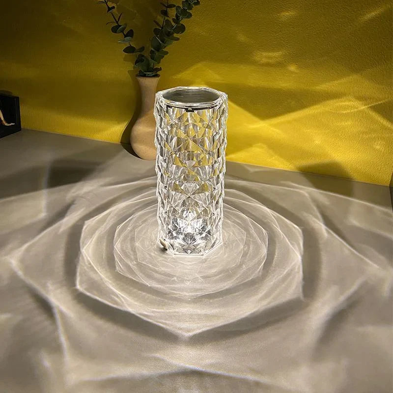 Prism Rose™ Crystal Diamond Table Lamp