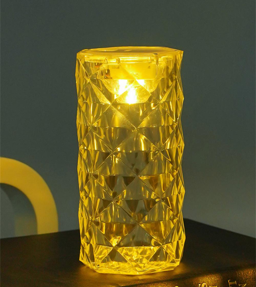 Prism Rose™ Crystal Diamond Table Lamp